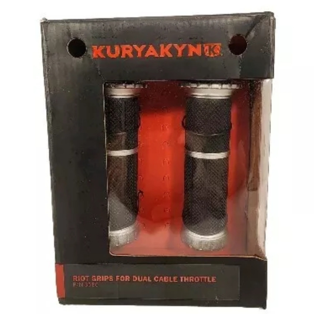 Kuryakyn Riot Grips For Dual Cable Throttle P/N 3580 NWOT